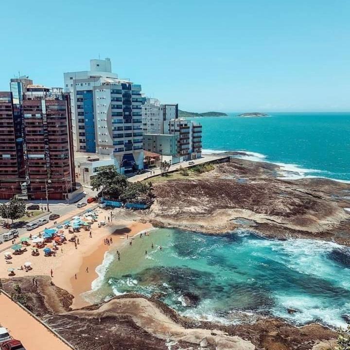 Apartamento Reformado Na Melhor Localizacao A 100 Metros Da Praia,Comodidade Inclui ,Garagem,Internet,Elevadores Duas Cadeiras De Praia ,Cooler,Roupas De Cama E Banho Guarapari Exterior foto
